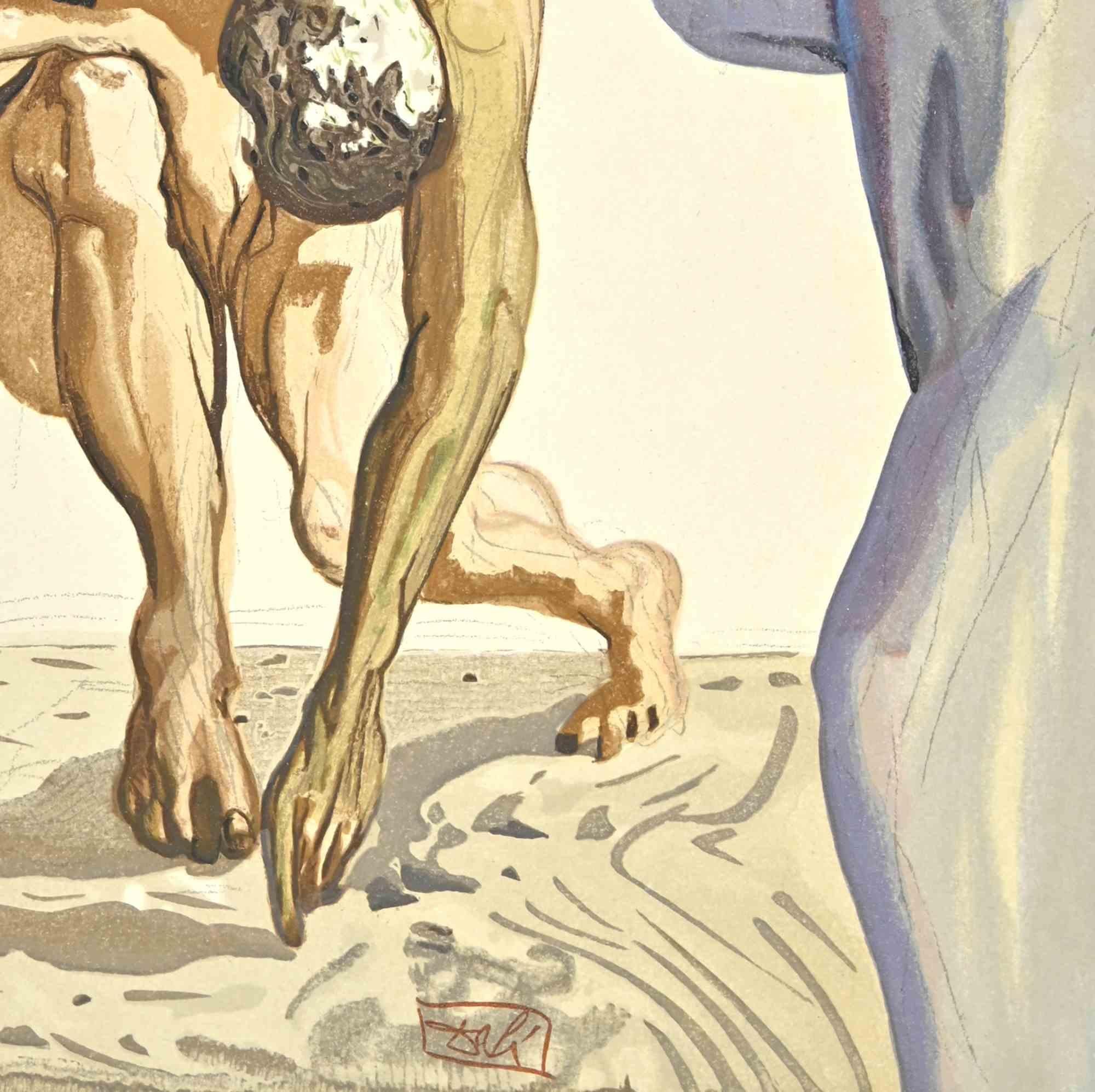 Sordello da Goito - Xilografia - 1963 - Print di Salvador Dalí