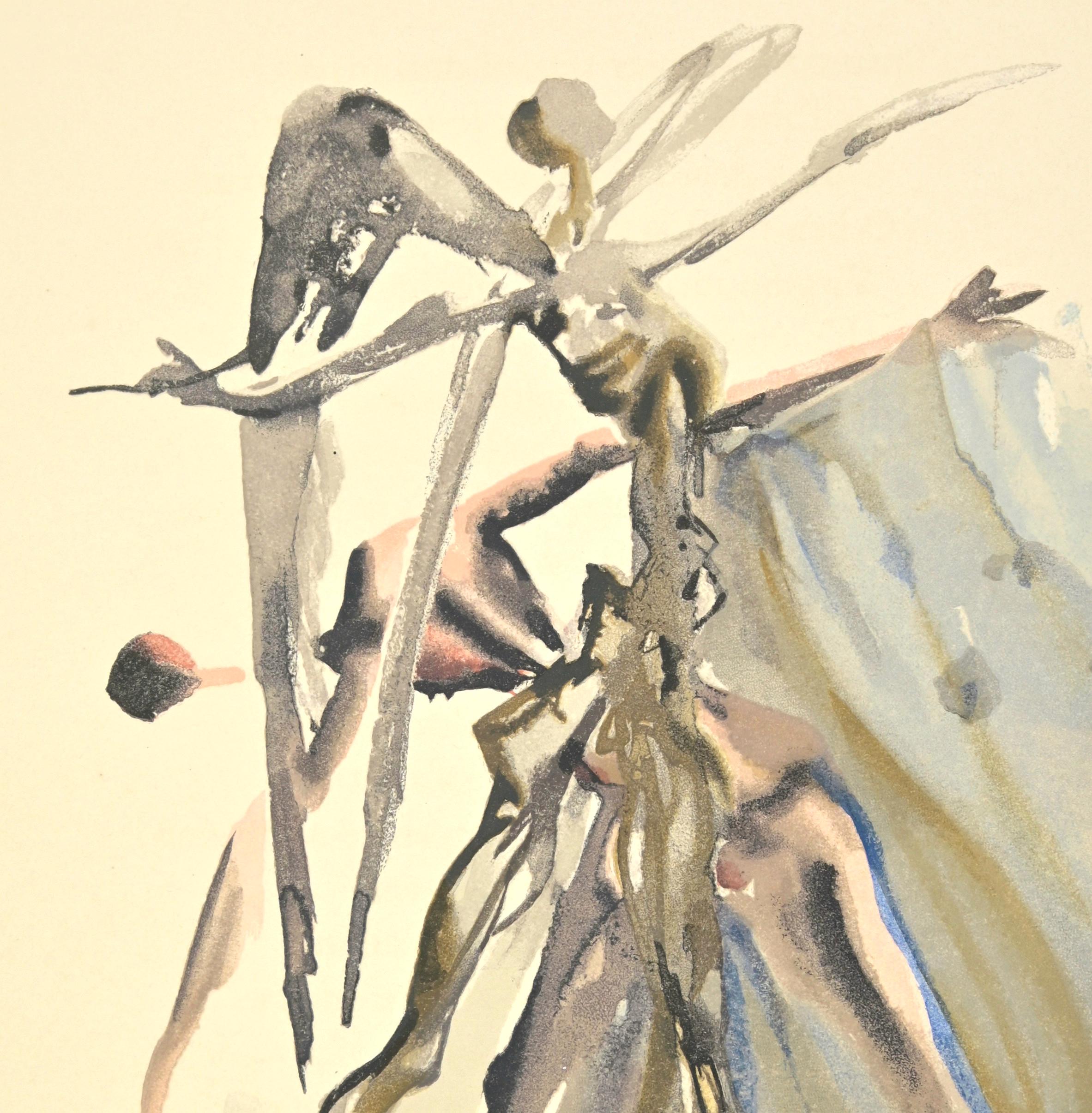 Anime di Contumacia - Xilografia  - 1963 - Print Surrealismo di Salvador Dalí