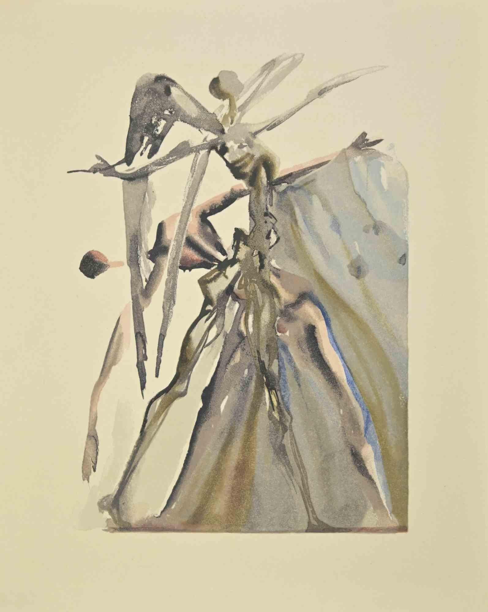 Figurative Print di Salvador Dalí - Anime di Contumacia - Xilografia  - 1963