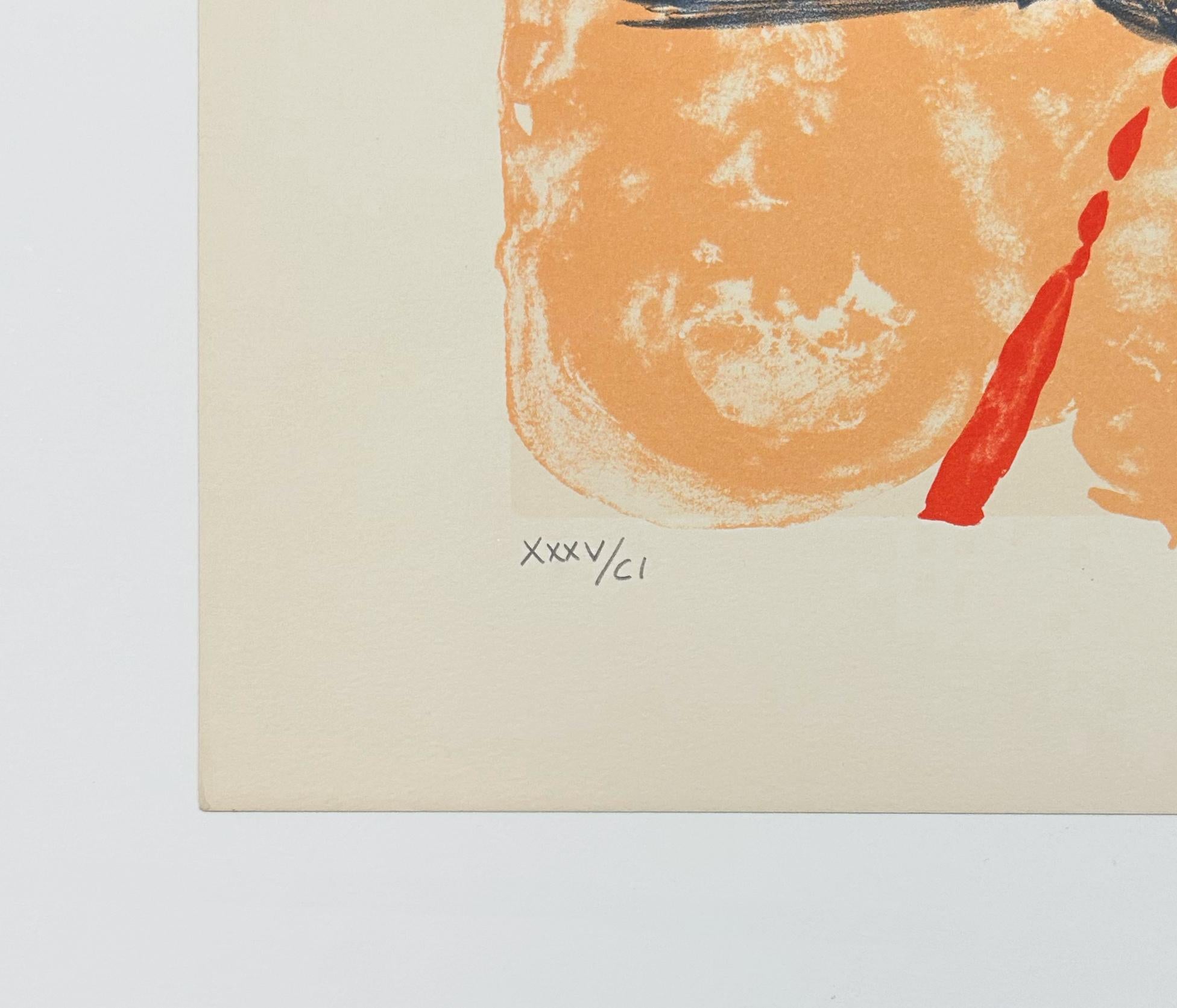 Sports - Beige Abstract Print by Salvador Dalí
