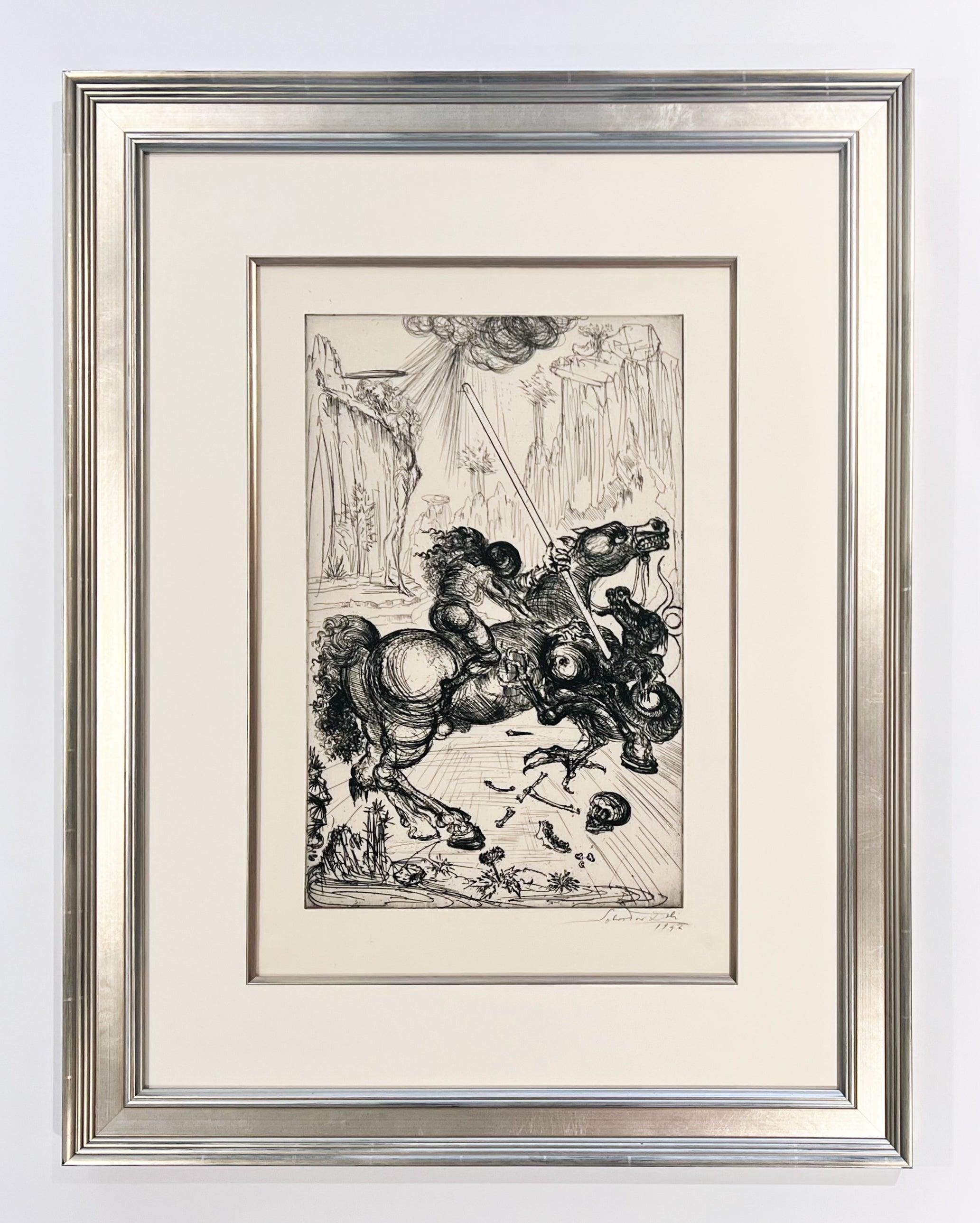 St. George and the Dragon - Print by Salvador Dalí