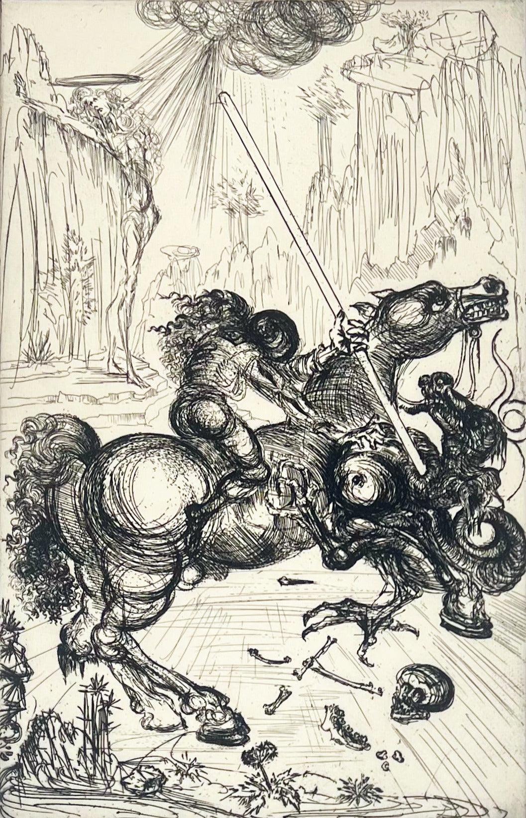 Salvador Dalí Figurative Print - St. George and the Dragon