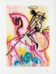 St. George Lithograph by Salvador Dali, 1972, Edition 187/250
