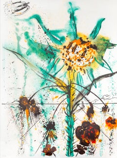 Sun Goddess Flower, Lithograph by Salvador Dali, 1972
