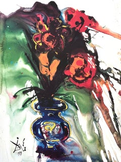 Vintage Surrealist Bouquet, Salvador Dali