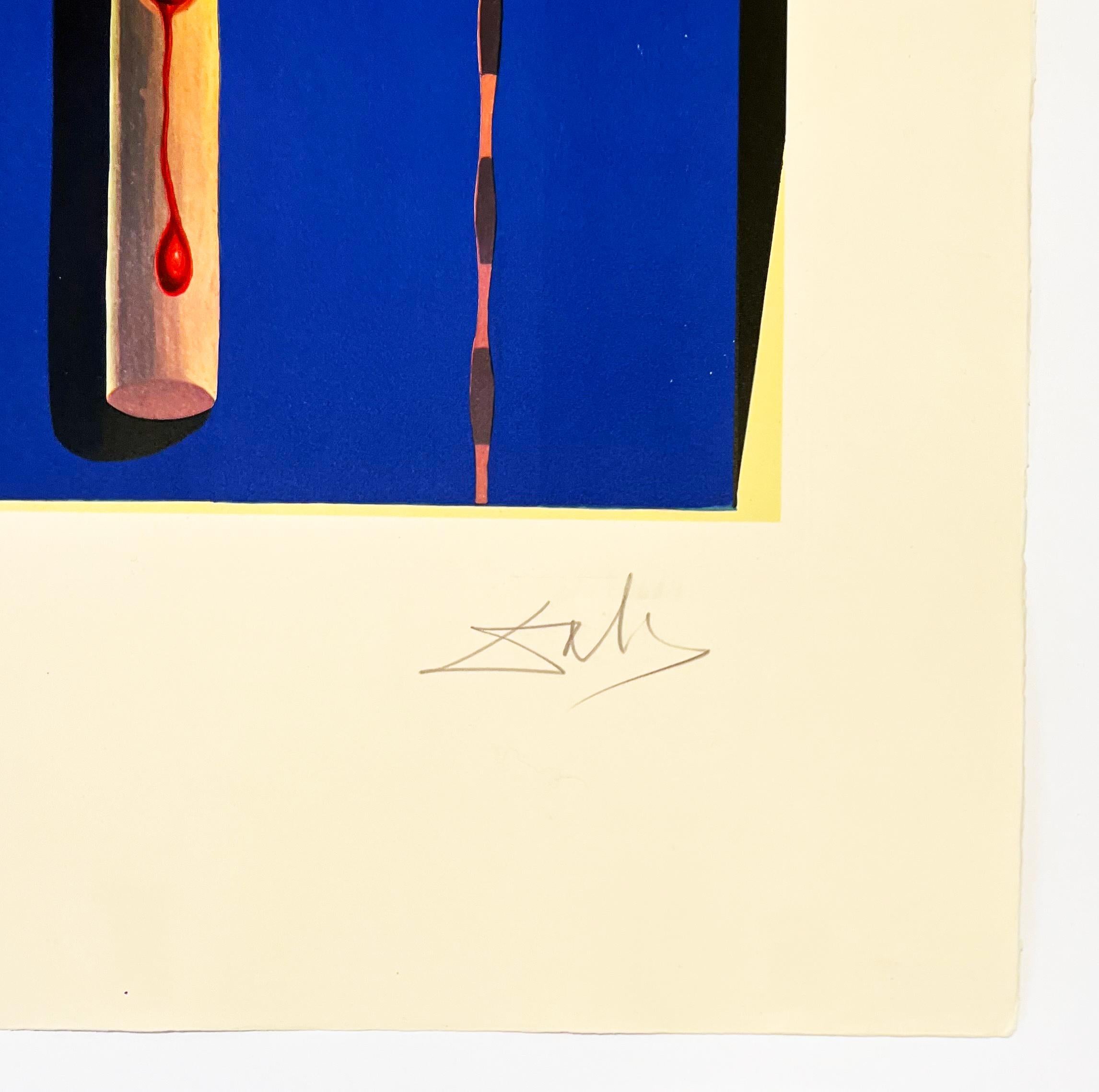 Artistics : Salvador Dali
Titre : Béquilles surréalistes
Portfolio : Mémoires du surréalisme
Supports : Gravure et photolithographie
Date : 1971
Édition : AP XIV/XXV (épreuve d'artiste 14/25, en dehors de l'édition de 175)
Taille du cadre : 35 1/2