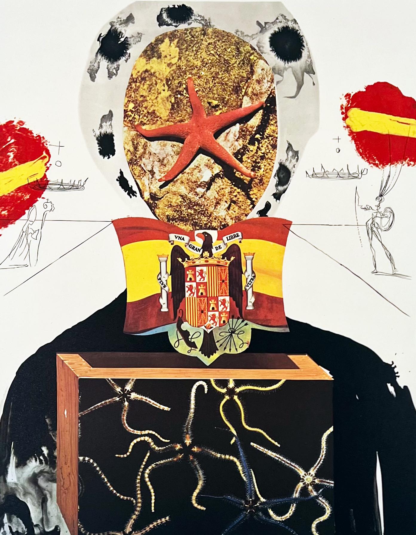 Salvador Dalí Abstract Print - Surrealist King, from 1971 Memories of Surrealism