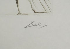 Surrealist Kiss, Tristan & Iseult - Original Etching Handsigned (Field #70-10 A)