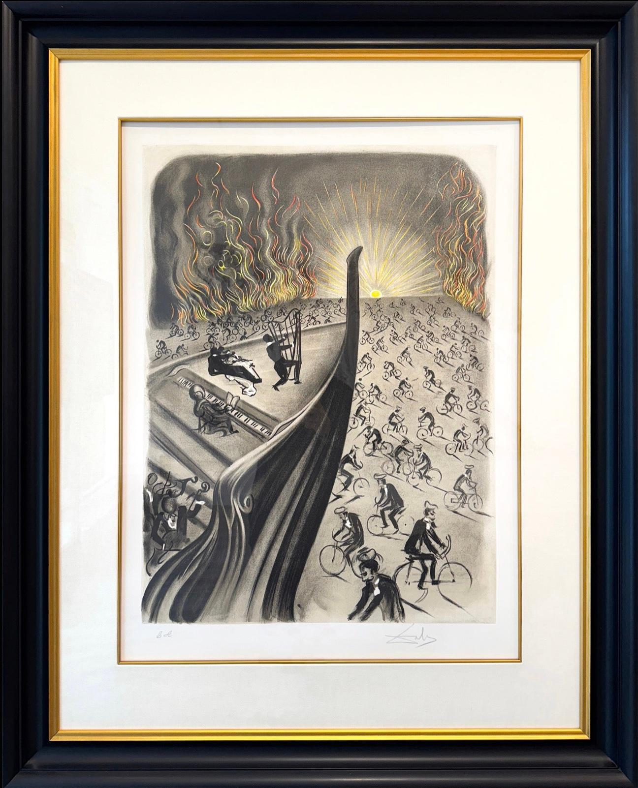 Litografia a colori
Firmato a matita
Dimensioni del foglio: 30" x 22"
Dimensioni telaio: 48" x 37"
Edizione: E.A. (Prova d'artista)
Campo 70-4