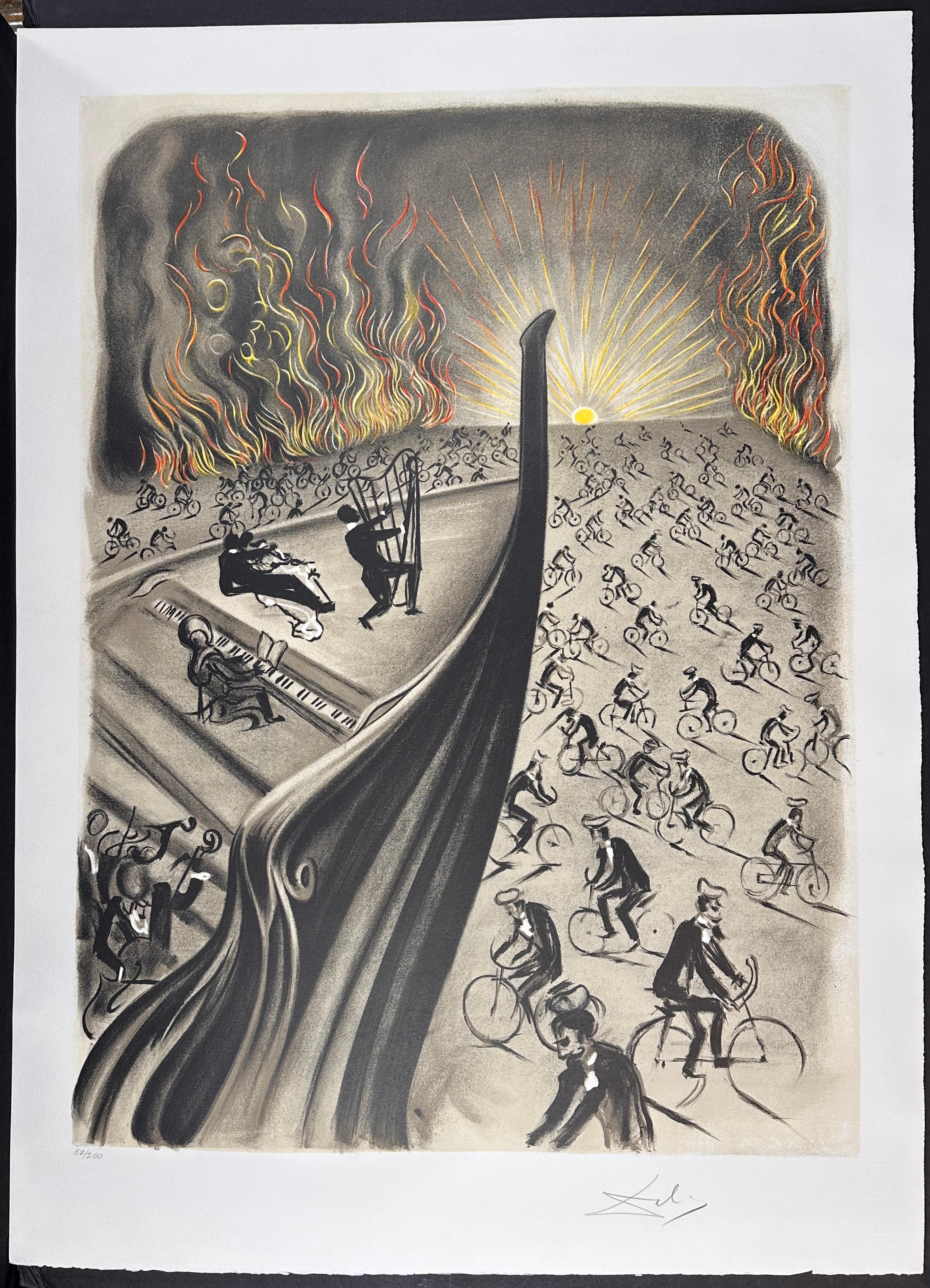 Salvador Dalí Print - Symphony Bicyclette