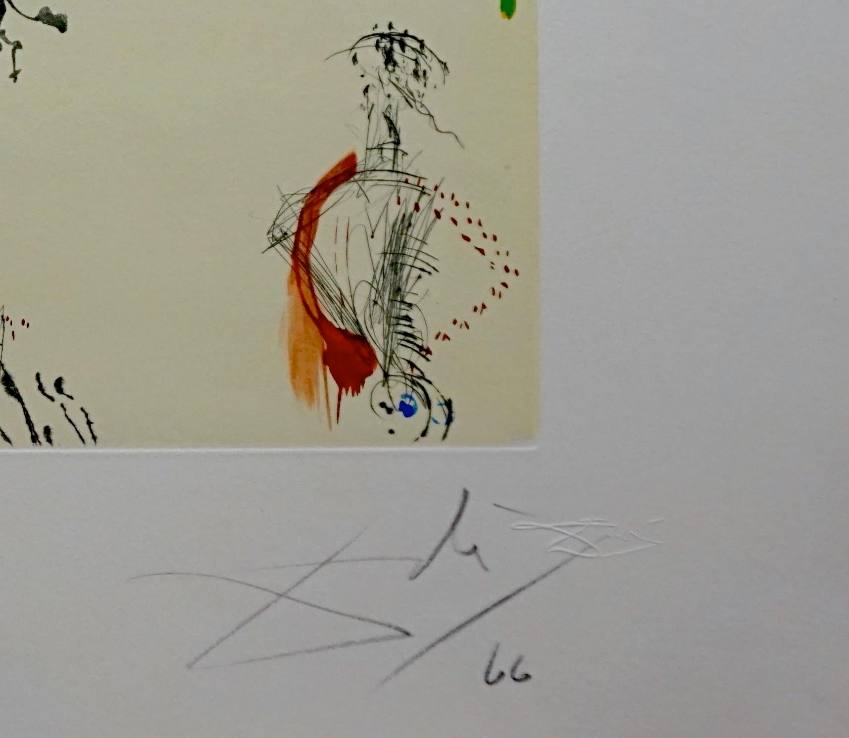 Tauramachi Surrealistischer Stierkampf mit Schubladen – Print von Salvador Dalí