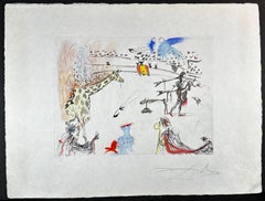 Tauramachie Surrealiste The Giraffe on Fire
