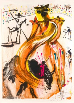 Vintage Tauromachie au Papillons - Lithograph - 1972