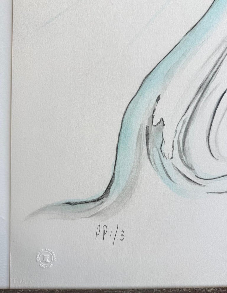 TEAR OF TIME (Melting Clock)Signed Lithograph on Arches Paper
