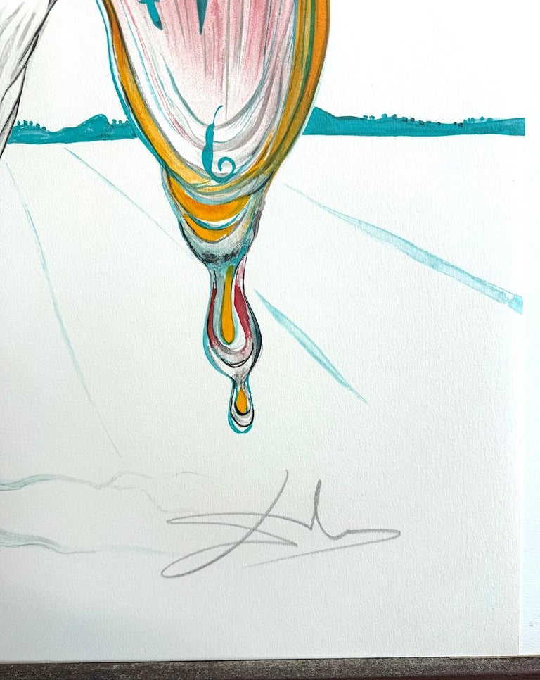 TEAR OF TIME (Melting Clock)Signed Lithograph on Arches Paper
