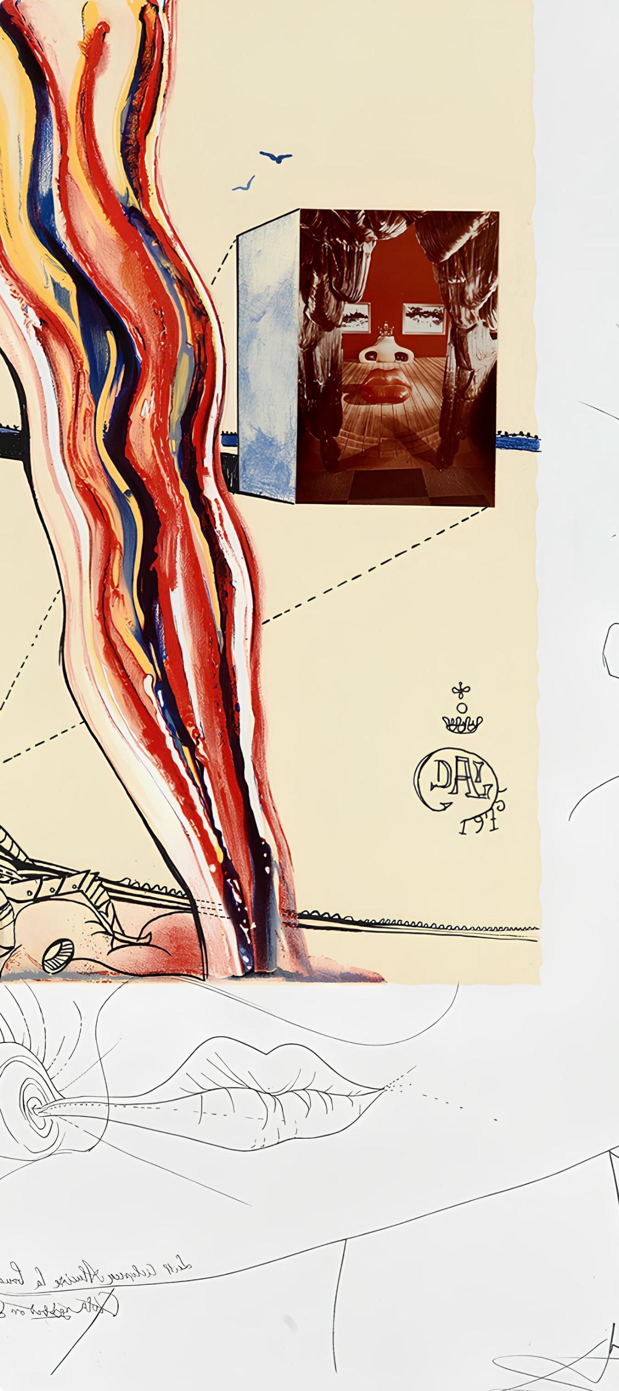 Télévision liquide et gazeuse (Michler/Löpsinger 822-831; Field 75-13) - Print Surrealista de Salvador Dalí