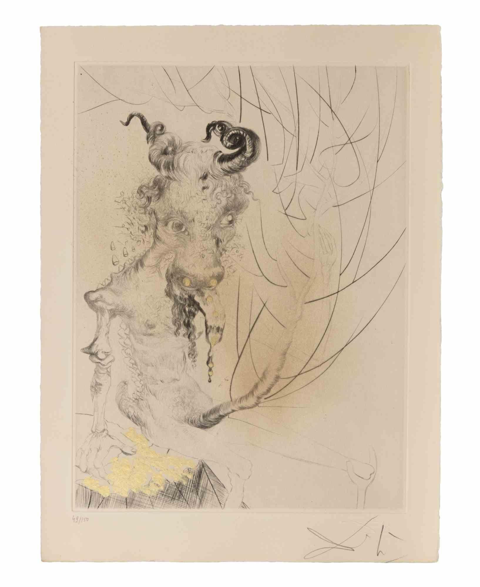 Tete de Veau (Calf's Head) - Etching - 1960s - Print by Salvador Dalí