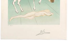 La agonía del amor (El unicornio), litografía firmada a mano
