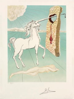 The Agony of Love (The Unicorn), hand signed lithograph