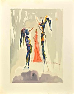 The Angelus of the Empyrean - Woodcut attr. to Salvador Dali- 1963