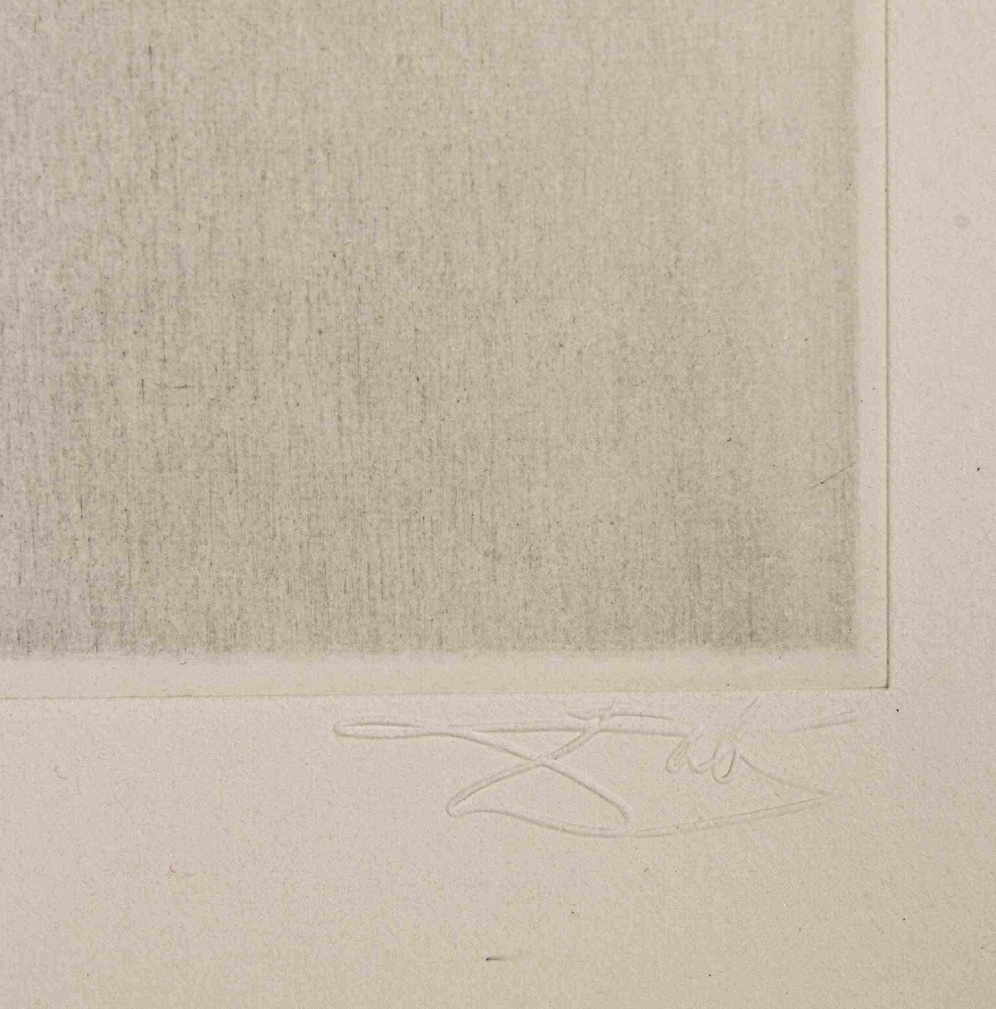 The Angler - Gravure à l'eau-forte  - 1968 - Print de Salvador Dalí