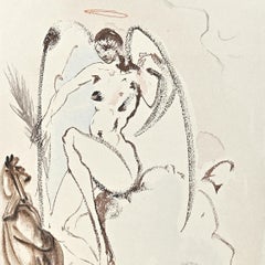 The Archangel Gabriel - Woodcut Print  - 1963