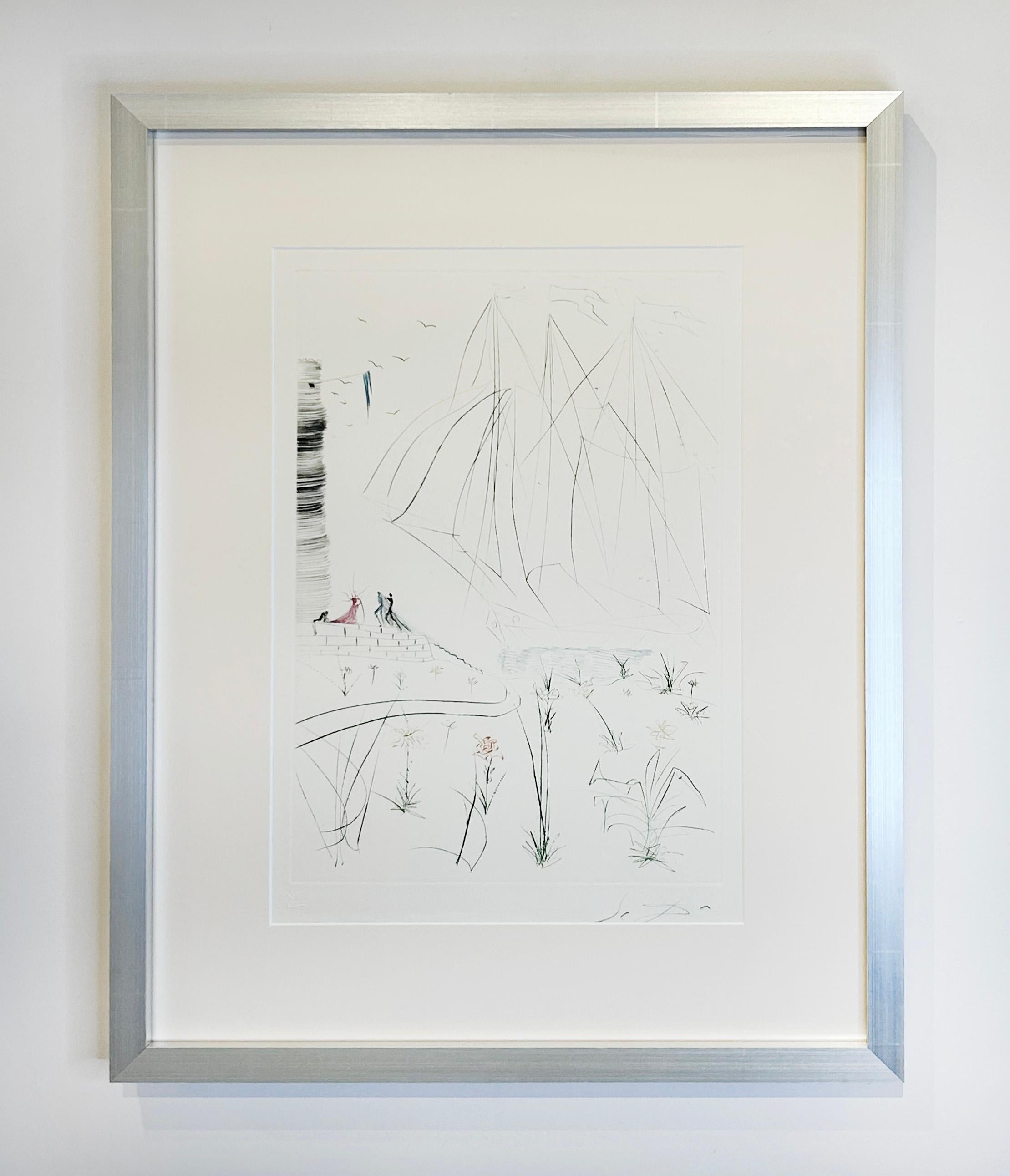 La llegada de Iseult - Print Surrealista de Salvador Dalí