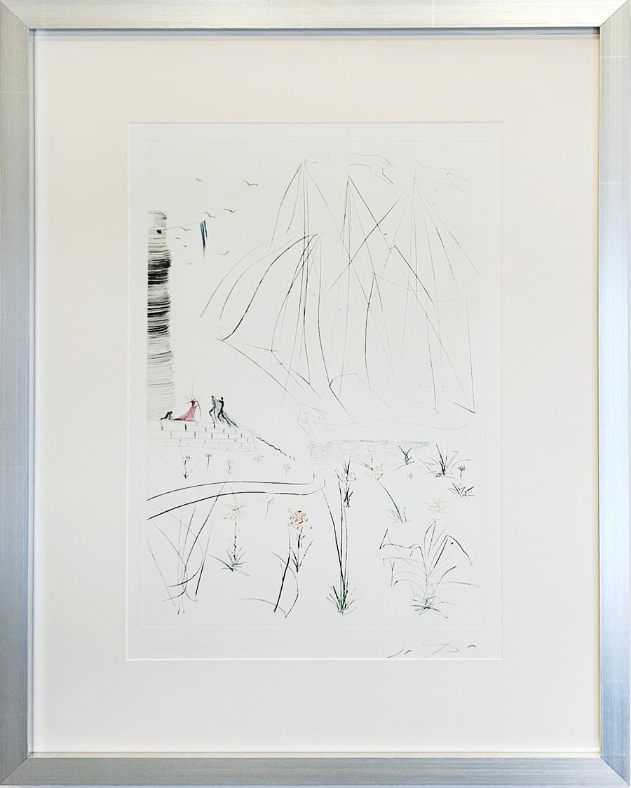La llegada de Iseult - Print de Salvador Dalí