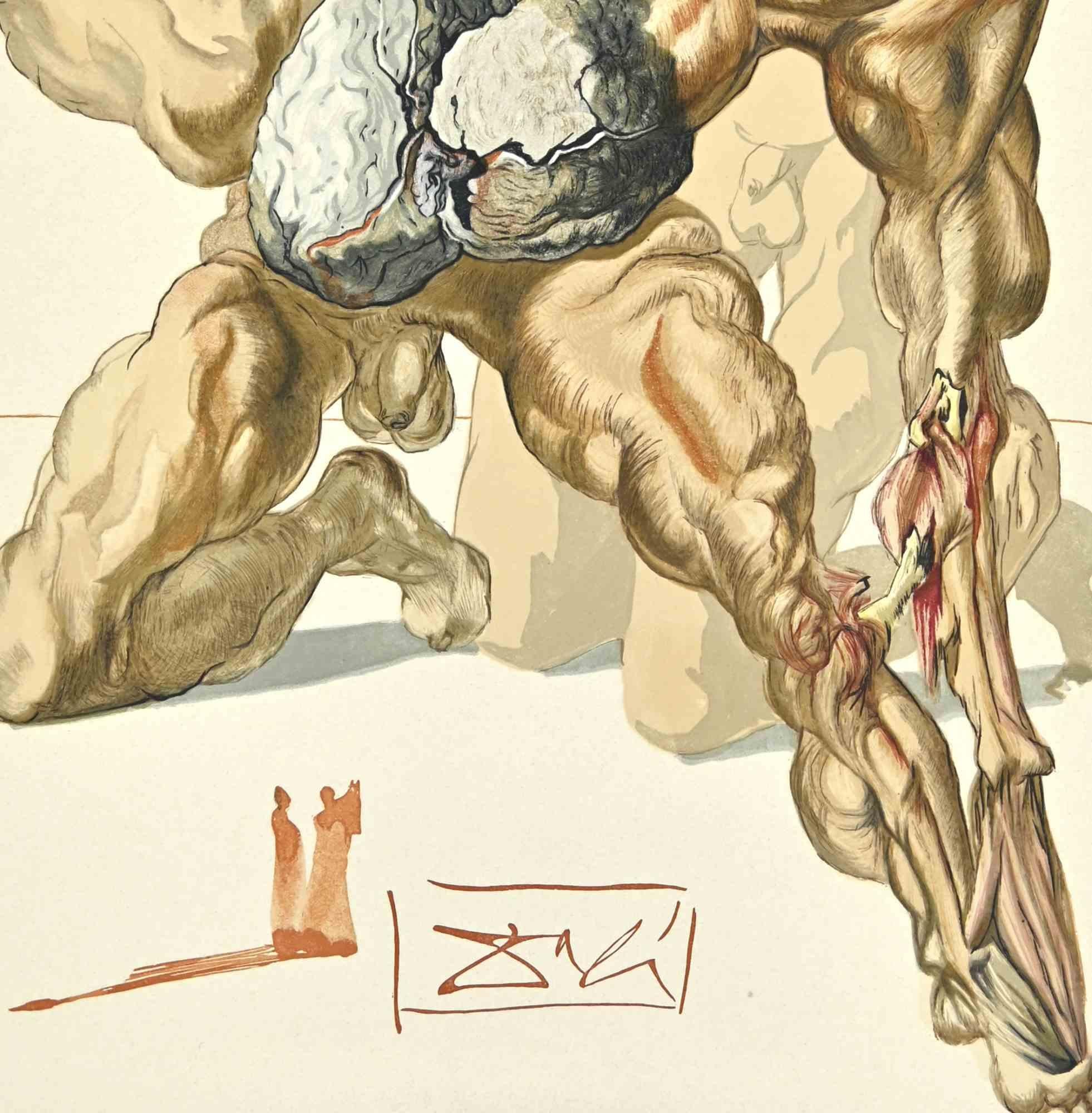 The Avaricious – Holzschnitt-Druck – 1963 – Print von Salvador Dalí