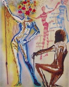 The Ballet of the Flowers 1989 Limited Edition Litho Salvador Dali -1st Edition