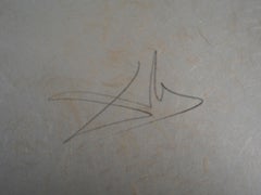 La bataille ( cheval Trojan) - gravure sur bois originale:: signée à la main (feuille n°79-2 L)