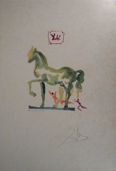 The Battle (Trojan Horse) - Original Woodcut, Handsigned (Field #79-2 L)