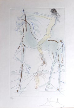 The Beloved is as Fair as a Company of Horses - Etching by S. Dalì - 1971