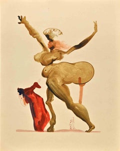 The Betrayers of their Hosts - Song 22 Hell  - Woodcut attr. to S. Dali- 1963