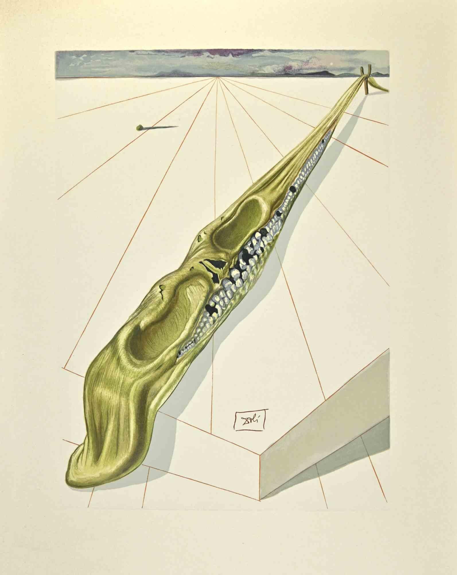 Salvador Dalí Print - The Blasphermers - Woodcut print - 1963