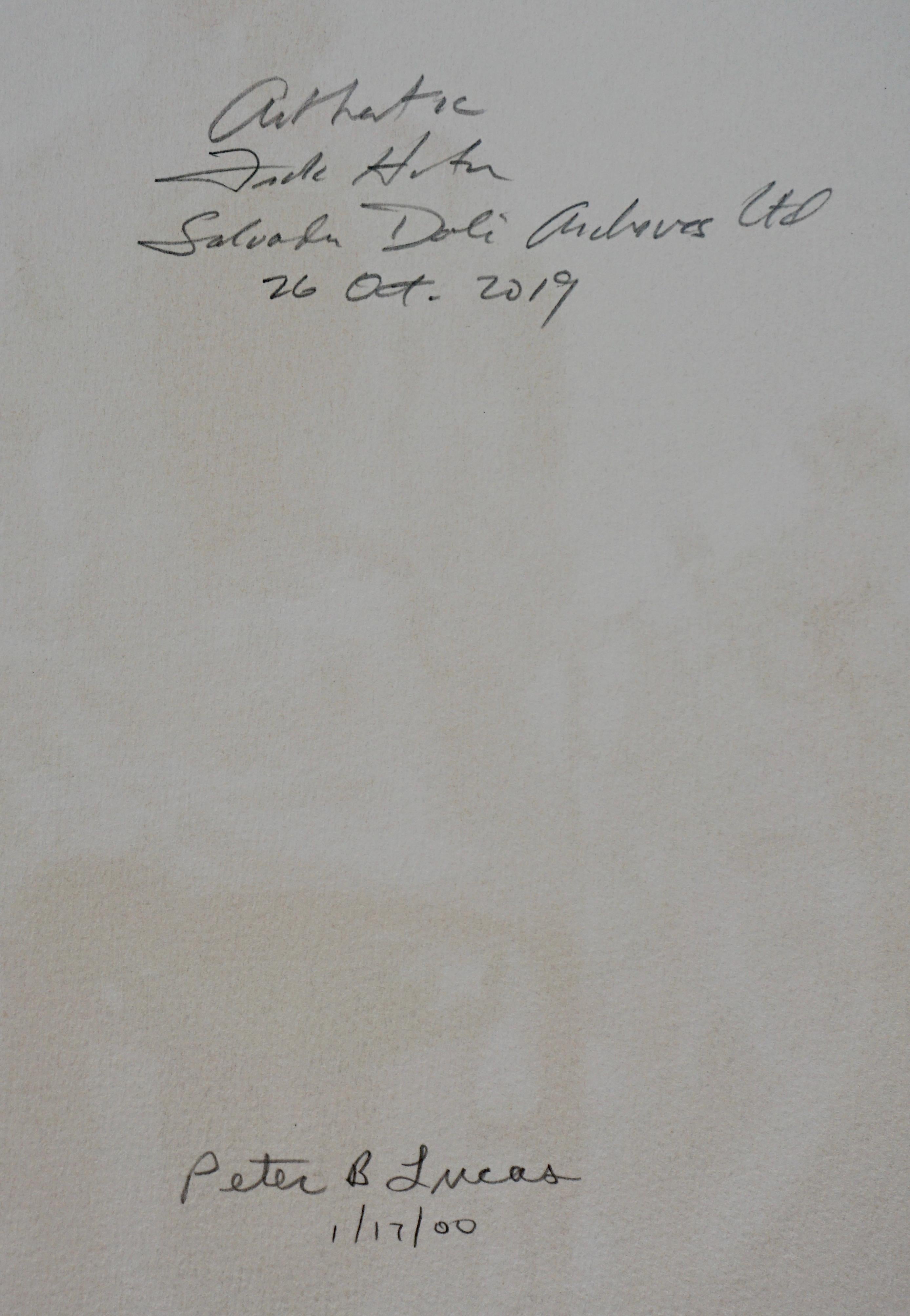 ARTIST: Salvador Dali

TITLE: The Bullfighter (Golden Calf)

MEDIUM: Lithograph

SIGNED: Hand Signed 

PUBLISHER: Levine & Levine 

EDITION NUMBER: XXV/CL

MEASUREMENTS: 29.25