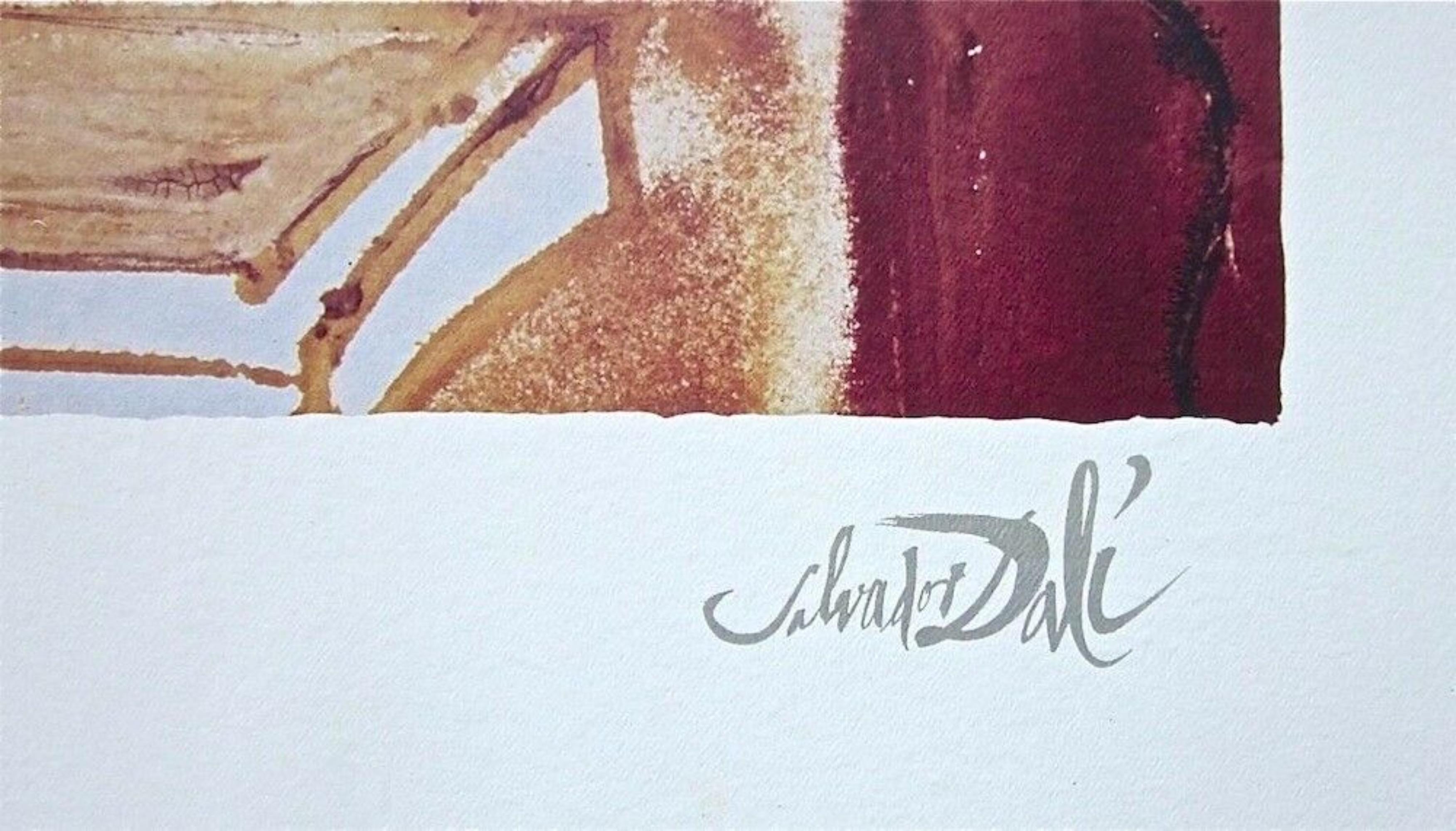The Businessman, 1989 Limited Edition Lithograph, Salvador Dali - 1st Edition - Surrealist Print by Salvador Dalí