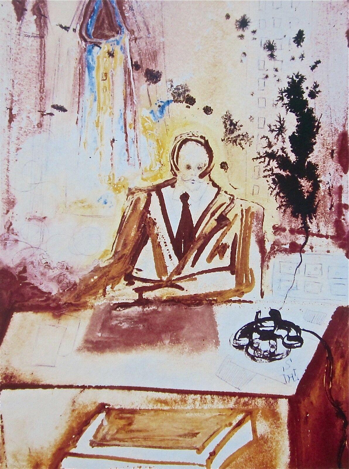 Salvador Dalí Figurative Print - The Businessman