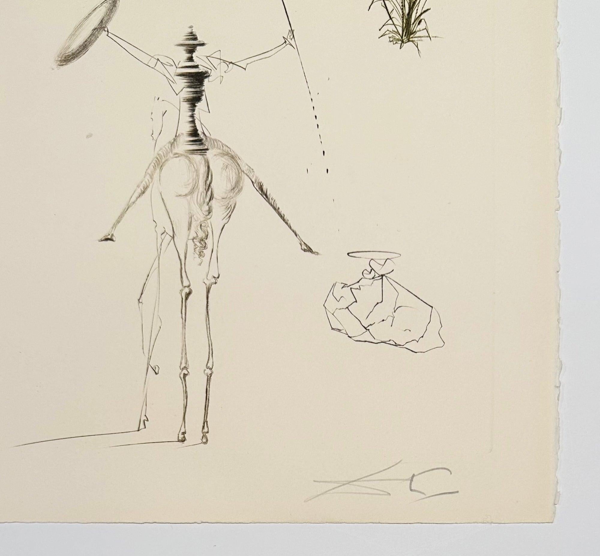 The Camp of King Marc, from Tristan and Iseult - Surrealist Print by Salvador Dalí