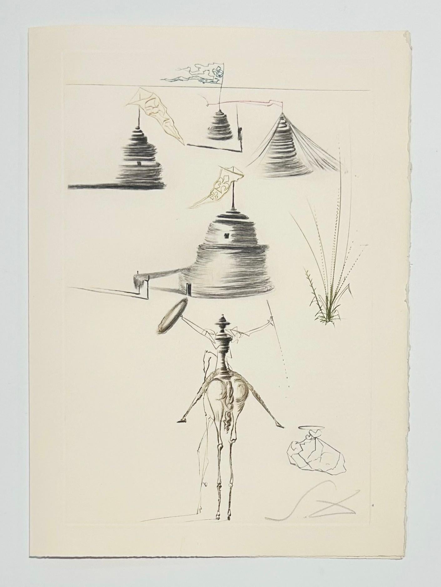 The Camp of King Marc, from Tristan and Iseult - Surrealist Print by Salvador Dalí