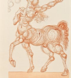 The Centaur - Original Woodcut attr. to Salvador Dalì - 1963