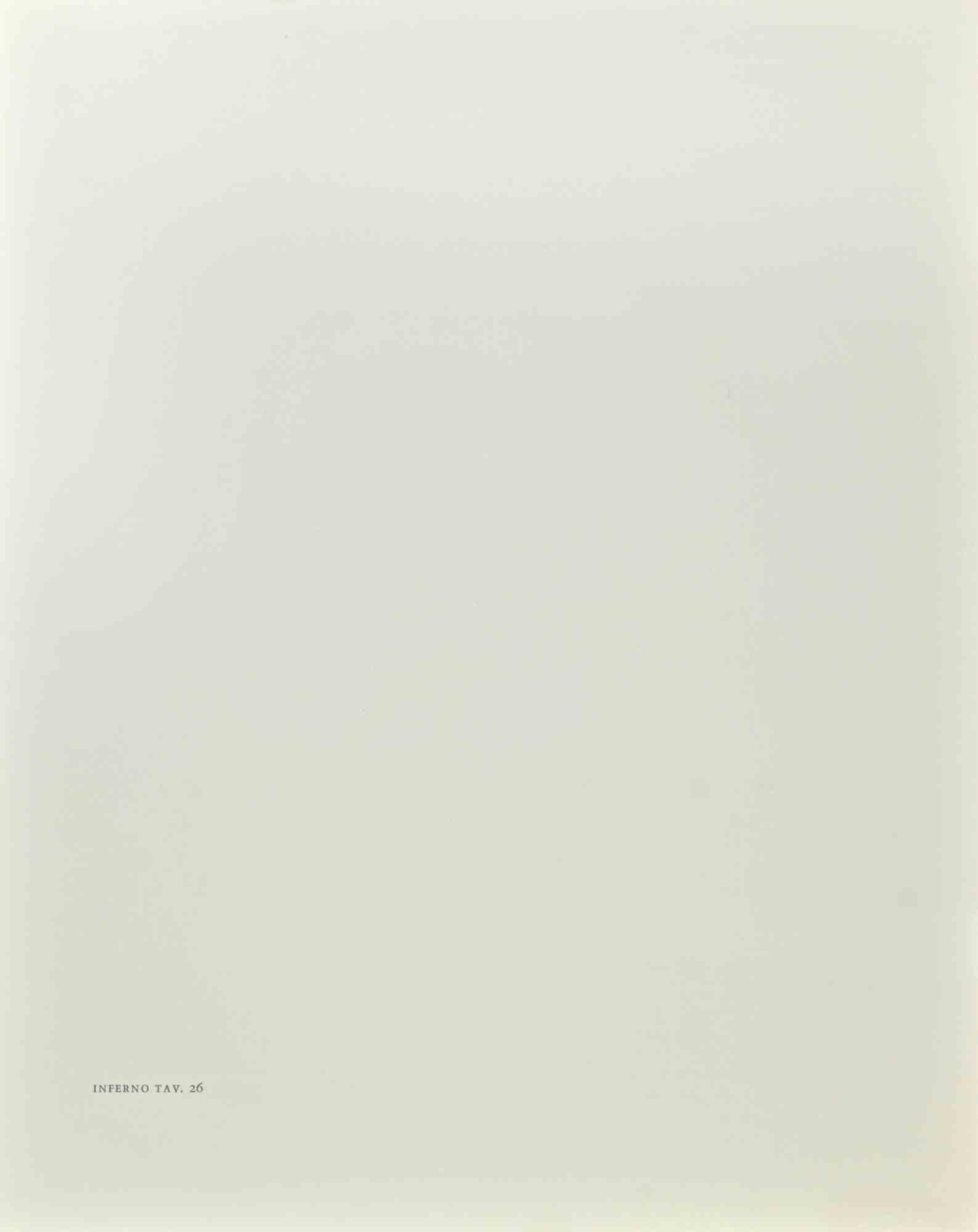 Il Centauro - Stampa xilografica - 1963 - Print di Salvador Dalí