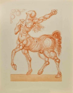 The Centaur - Woodcut Print - 1963
