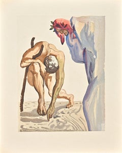 The Climbing - Woodcut attr. to Salvador Dalì - 1963