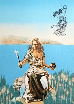 La Coronación de Gala (La Emperatriz), litografía surrealista de Salvador Dalí