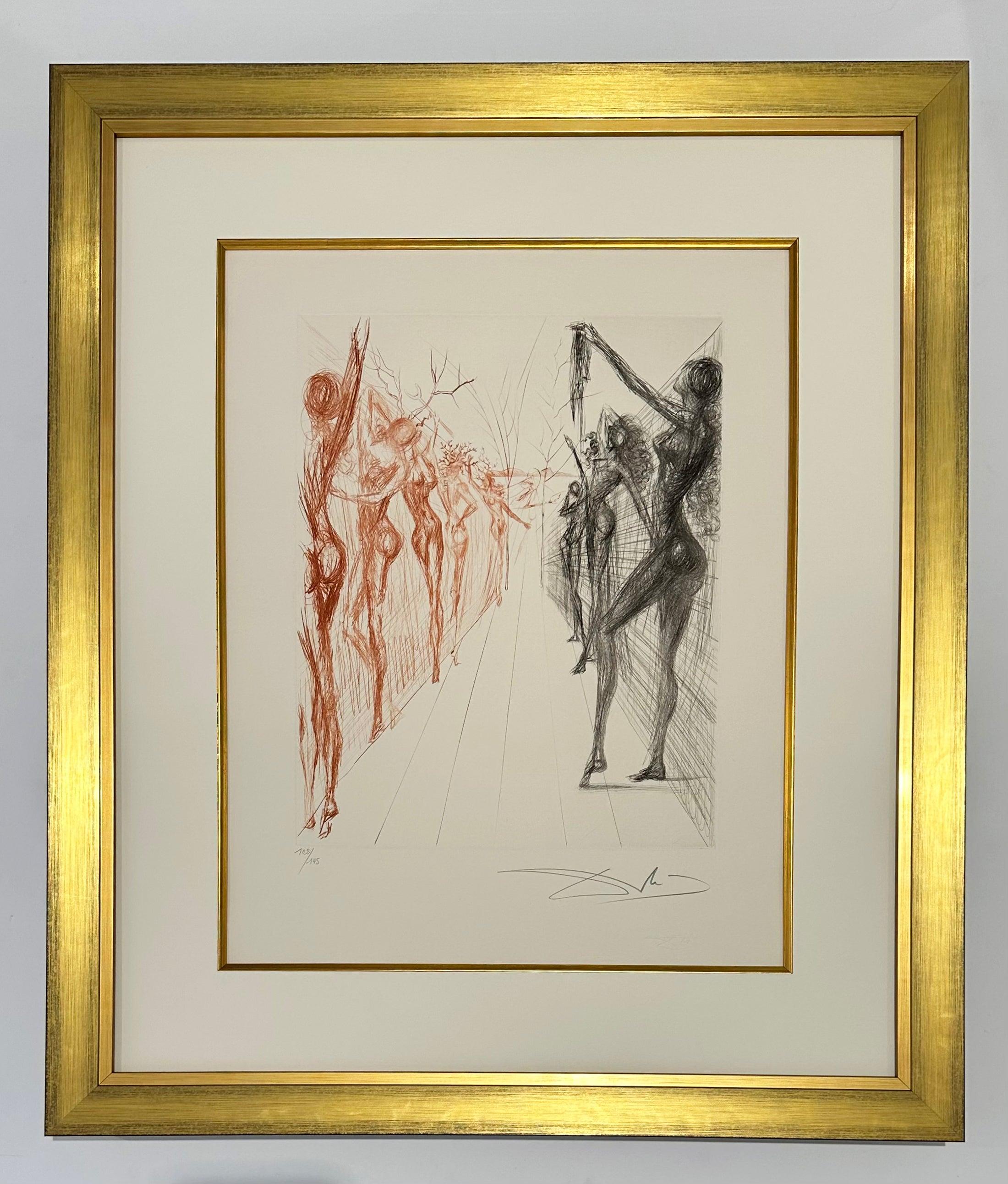 Le couloir de Katmandu, des Hippies - Print de Salvador Dalí