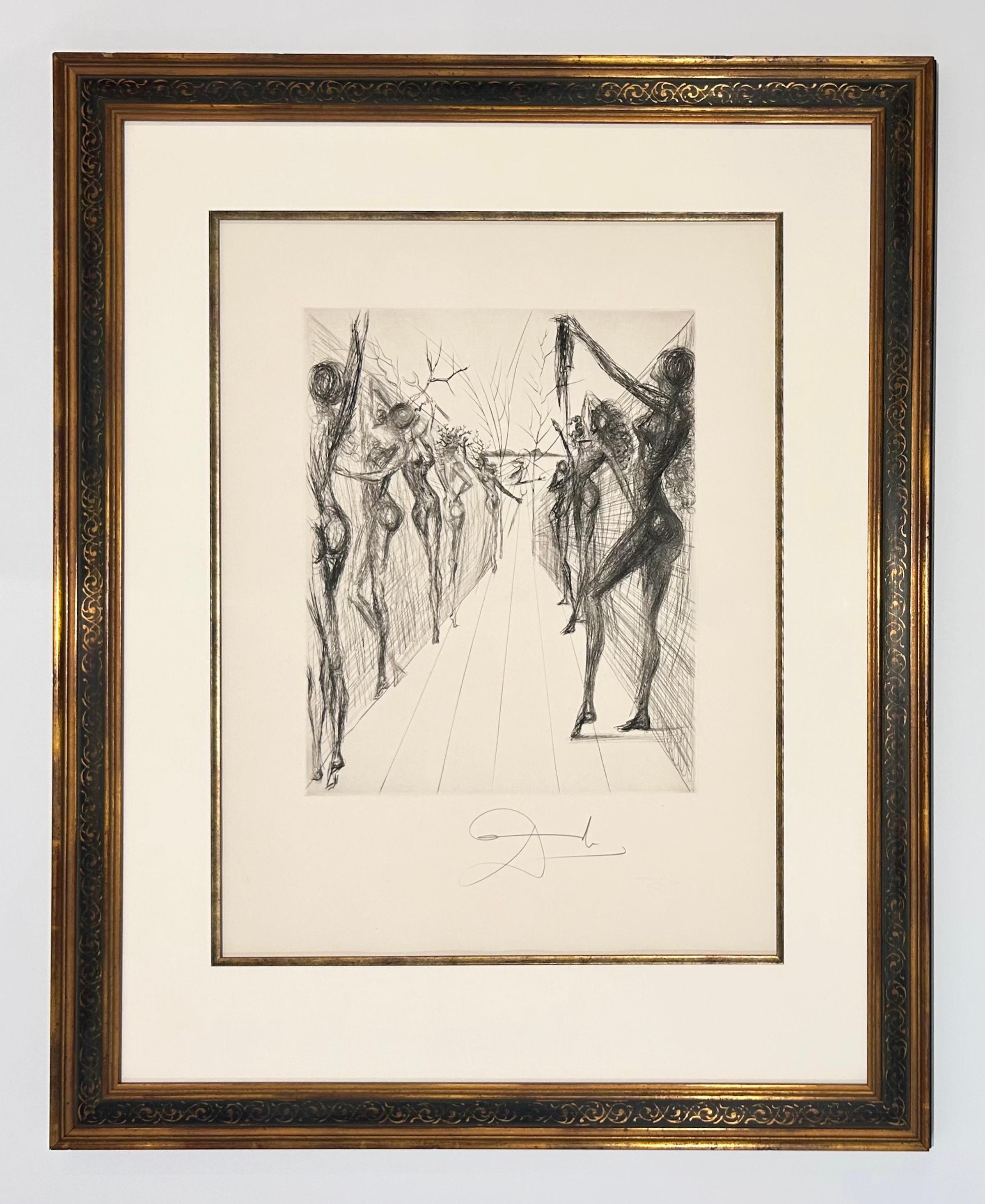 Le couloir de Katmandu, des Hippies - Print de Salvador Dalí