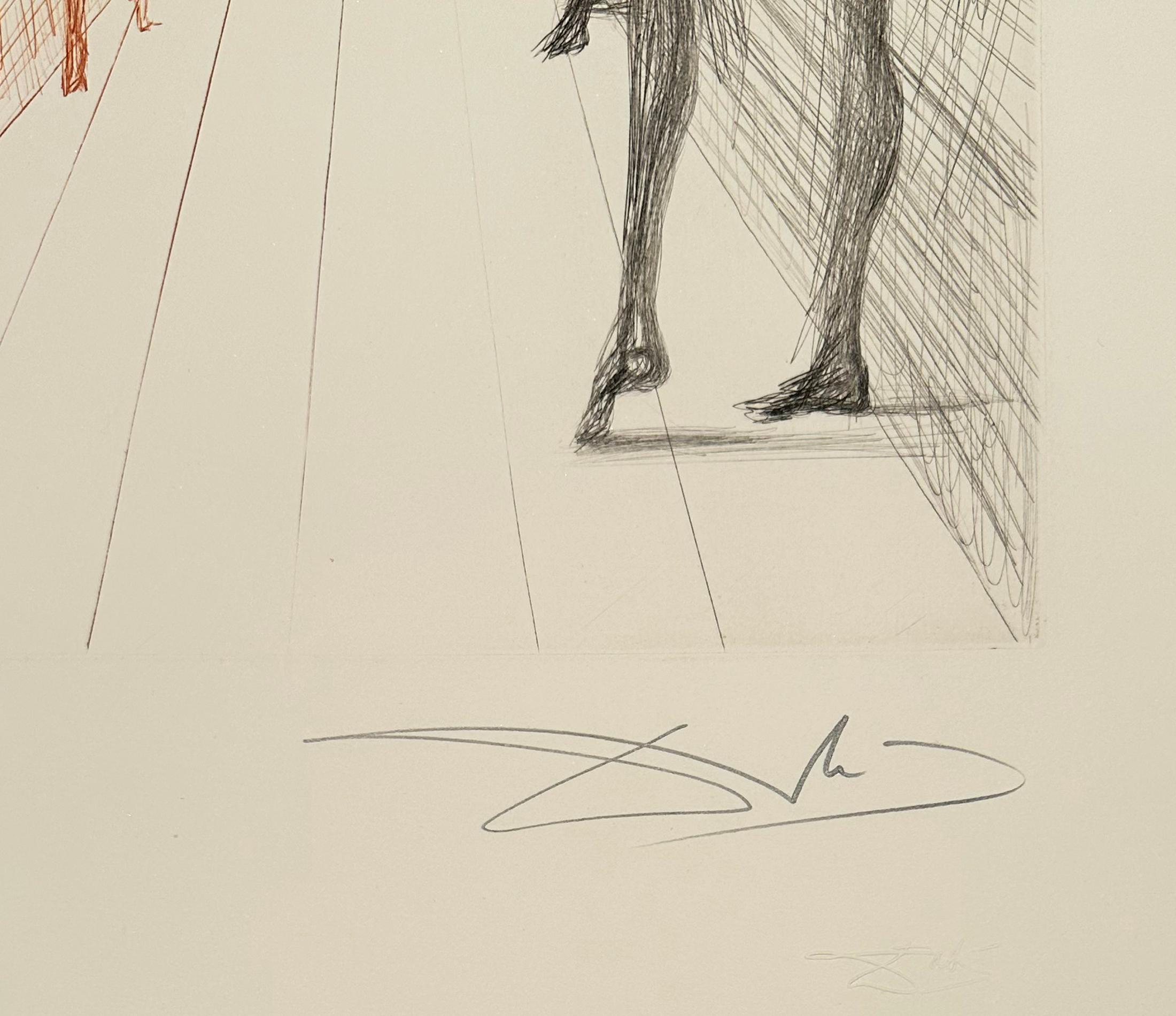 Il corridoio di Katmandu, da The Hippies - Print Surrealismo di Salvador Dalí