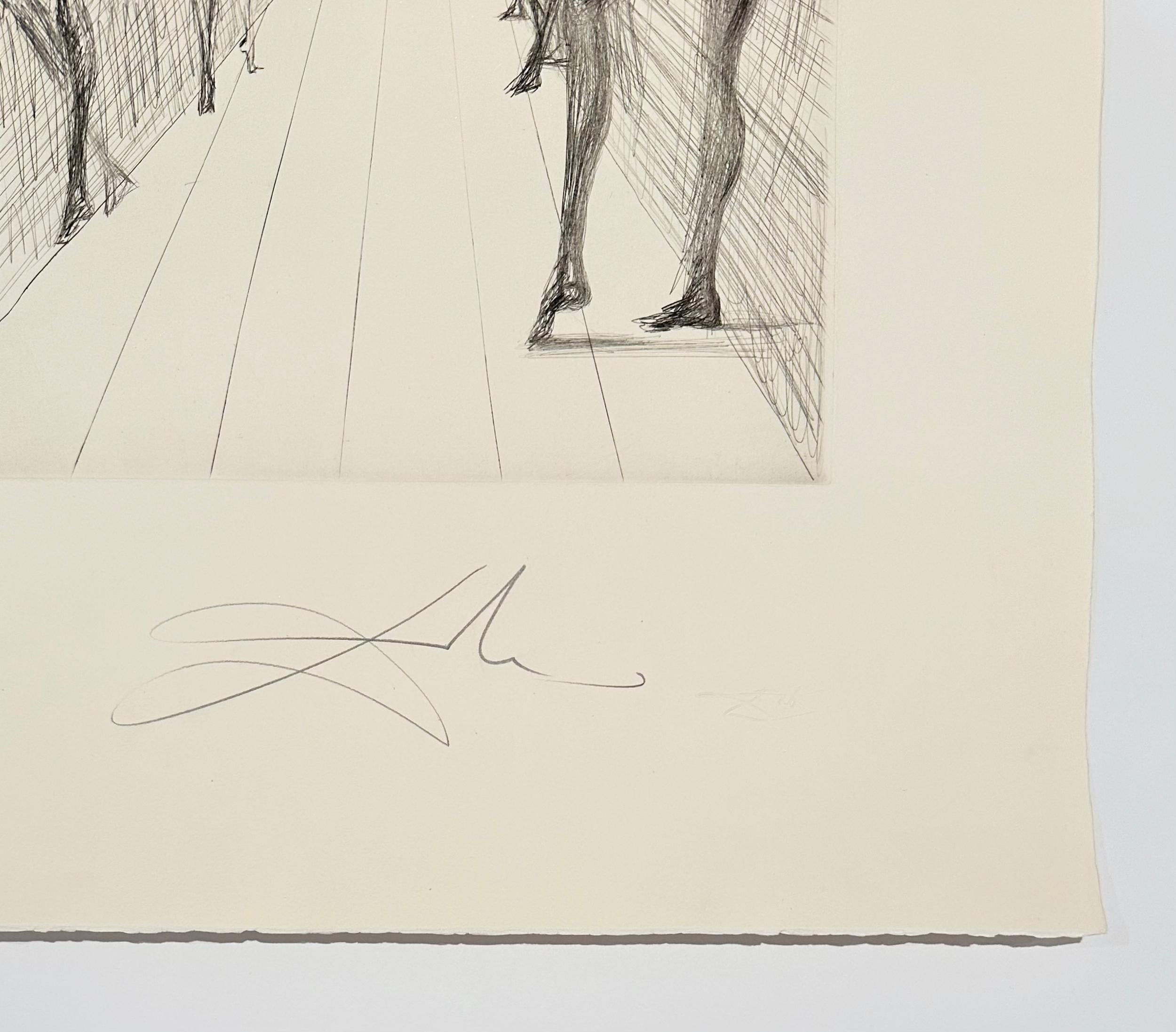 Il corridoio di Katmandu, da The Hippies - Print Surrealismo di Salvador Dalí