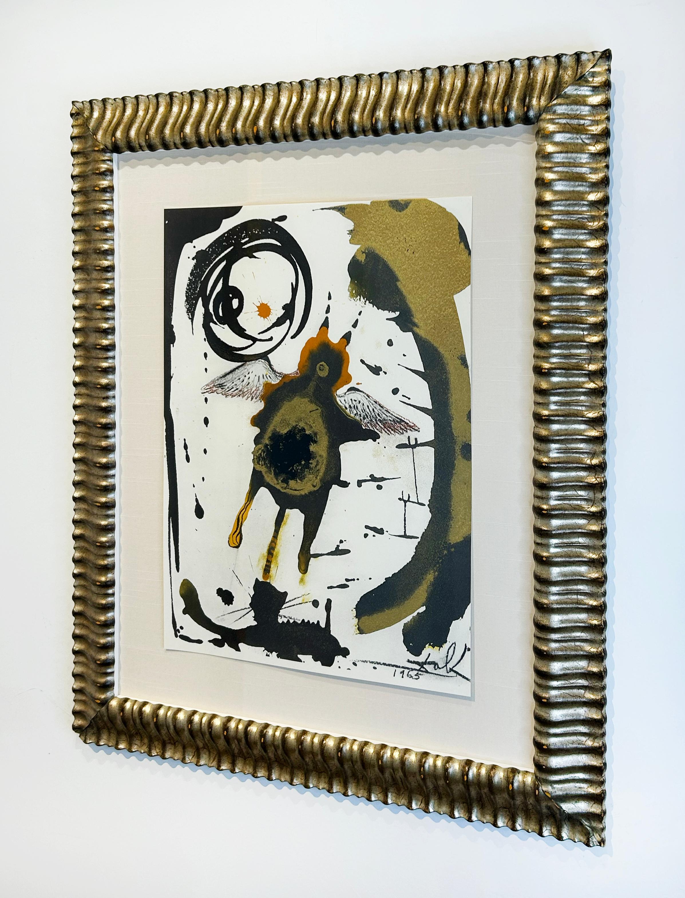 Artista:  Dalì, Salvador
Titolo:  La creazione di cose volanti
Serie:  Biblia Sacra
Data:  1969
Media:  Litografia da Gouache originale
Non incorniciato Dimensioni:  19
